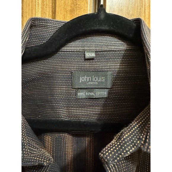 John Louis London Cotton Men's Dress Shirt Work Business‎ Professional Size L - Picture 2 of 5